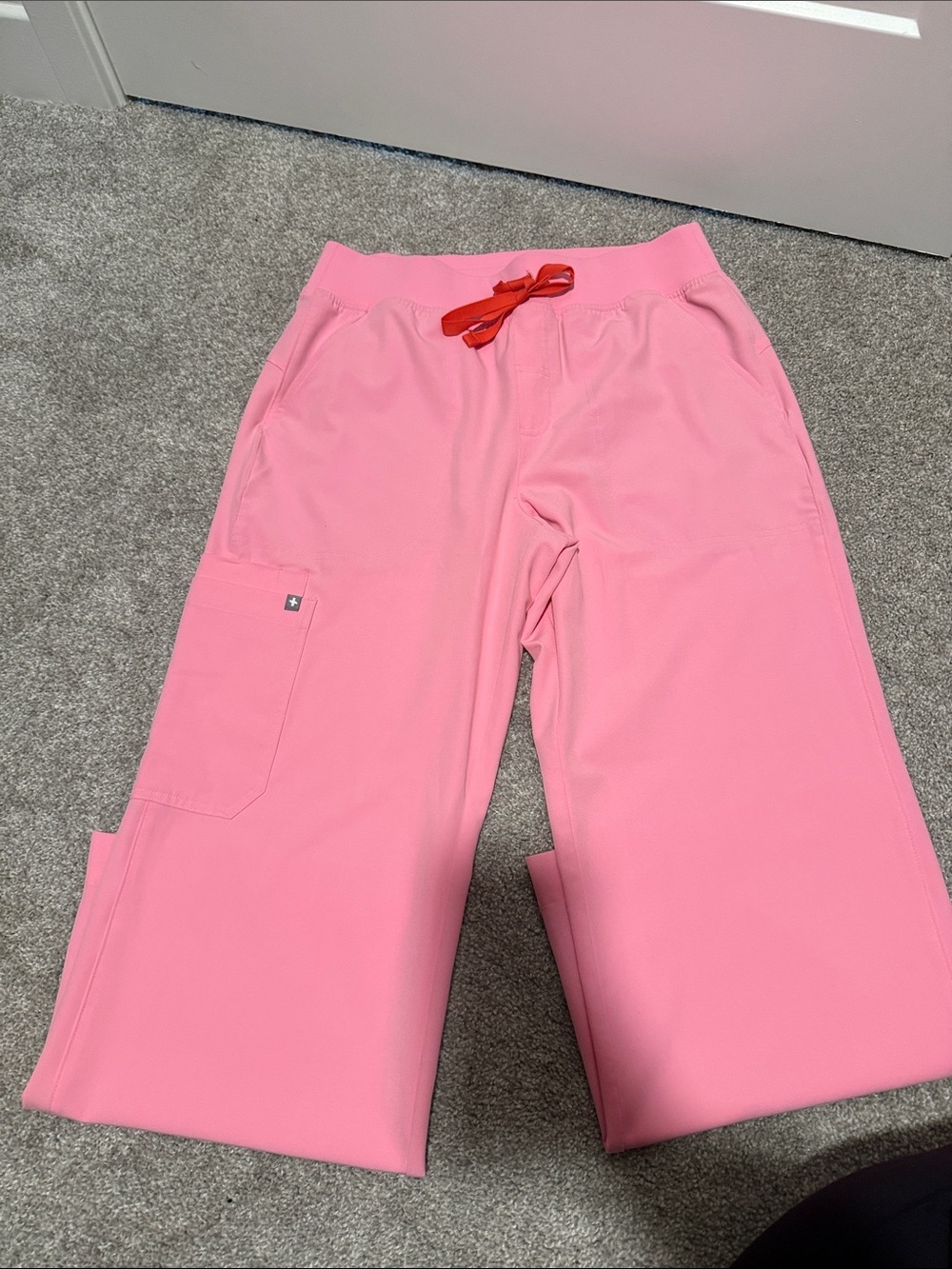 Figs Pink Kade Cargo Scrub Pants